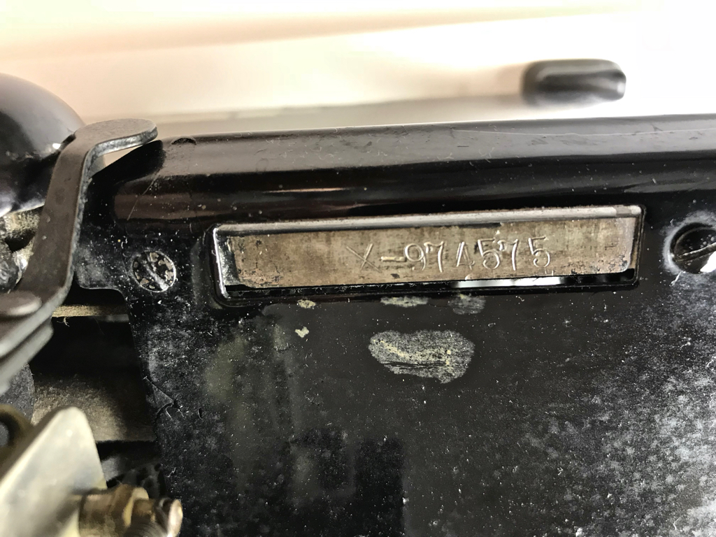 Serial number X&ndash;974575